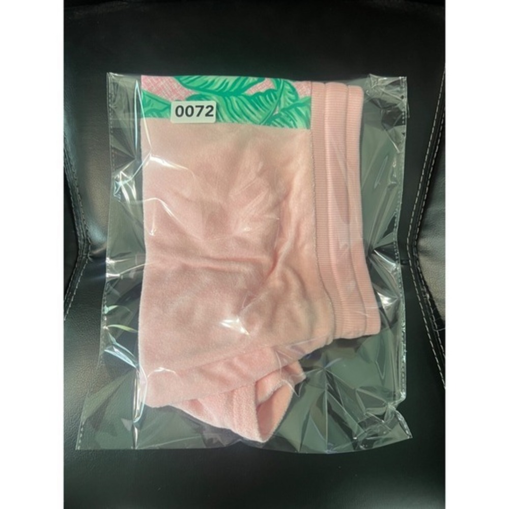 Vineyard Vines Banana Leaf Print Terry Shorts Flamingo Pink Women's Small - Picture 8 of 8
